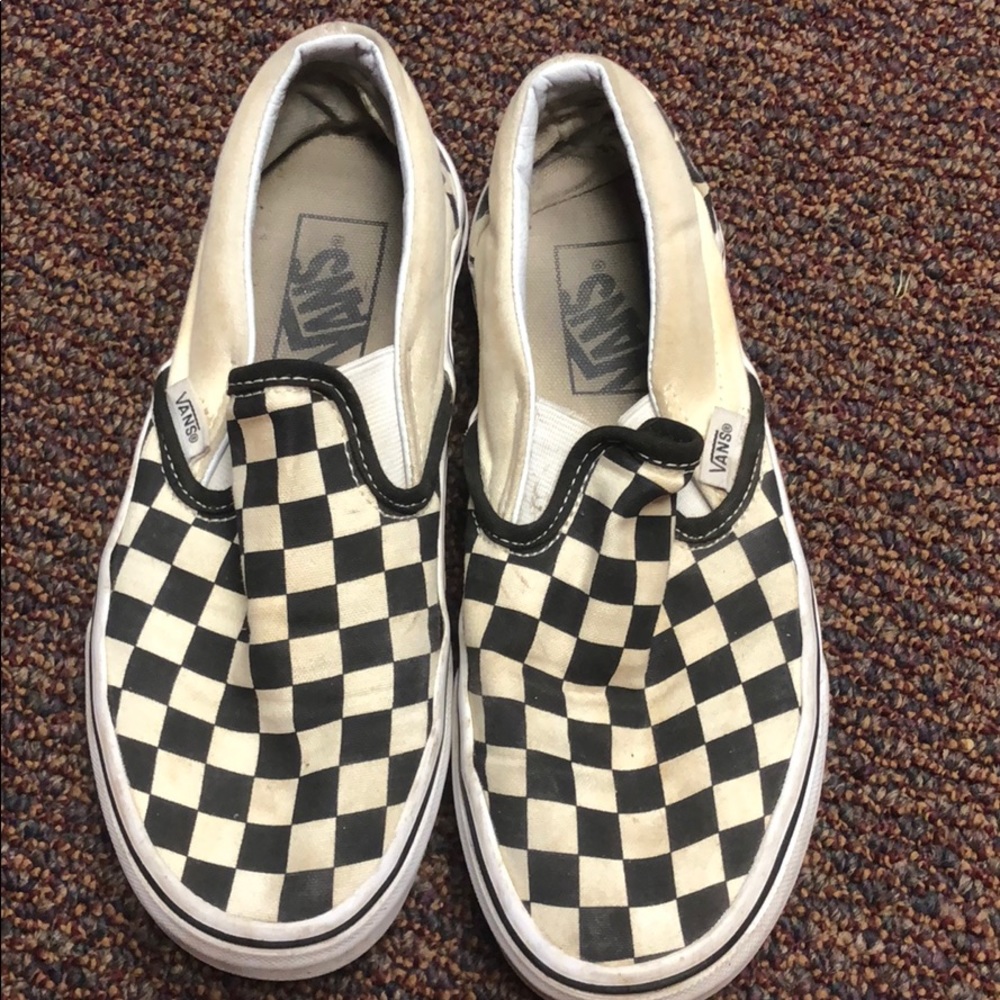 Black and white checkered vans